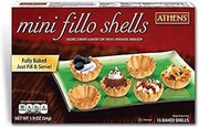 Athens Foods Athens Mini Fillo Shells, 15 Count (Pack of 12)