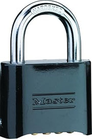 Master Lock 178D Set-Your-Own Combination Padlock, Die-Cast, Black (Pack of 2)