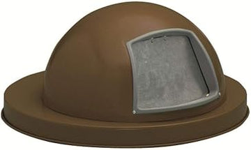 WITT Industries 5555-BN Steel Dome Top for Mesh Trash Container, Brown