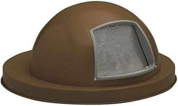 WITT Industries 5555-BN Steel Dome Top for Mesh Trash Container, Brown