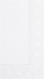 Hoffmaster 180720 Premium Dinner Napkin, Regal Embossed, 2-Ply, 1/8 Fold, 17" Length x 15" Width, White (Case of 3000)