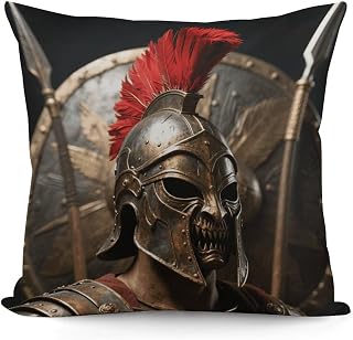 Spartan Helmet Crest Decorative Throw Pillow Covers
