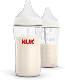 NUK Perfect Match Natural + Anti-Colic Bottle, 8 oz, 2 Pack