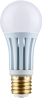 Satco #S11490; 10/22/34 Watt PS25 LED Three-Way Lamp; E39d Mogul Base; 2700K; White Finish; 120 Volt (2 LED Light Bulbs)
