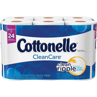 Cottonelle 12456 Ultra Soft Bath Tissue, 1-Ply, 165 Sheets/Roll, 48/Carton
