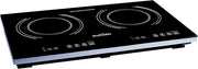 Double Induction Cooktop 2 Burner – Portable Electric Countertop Stove with Dual Zones, Digital Touch Controls, Timer & Auto Shut-Off, Glass Surface, 150–450°F Temperature Range | Independent induction zones, soft-touch digital controls, durable glass surface, 120V, fast heat-up