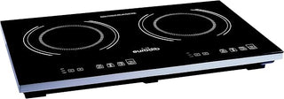 Double Induction Cooktop 2 Burner – Portable Electric Countertop Stove with Dual Zones, Digital Touch Controls, Timer & Auto Shut-Off, Glass Surface, 150–450°F Temperature Range | Independent induction zones, soft-touch digital controls, durable glass surface, 120V, fast heat-up