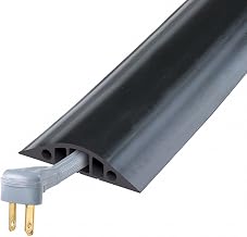 5 FT. 3 CH, Large Powerback, Rubber Duct, Black