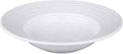 Elite Global Solutions DS105PB-W Swirl Pasta/Soup Bowl, 10 1/2" Dia. x 2 1/2" h., Melamine, White (Pack of 6)