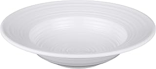 Elite Global Solutions DS105PB-W Swirl Pasta/Soup Bowl, 10 1/2" Dia. x 2 1/2" h., Melamine, White (Pack of 6)