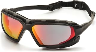 Pyramex Safety Highlander XP Eyewear, Frame/Indoor-Outdoor Mirror Anti-Fog Lens