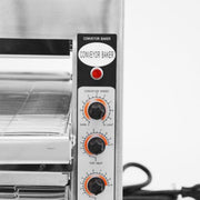 14 Inch Wide Conveyor Belt Adjustable Heat and Speed Stainless Steel Infrared Baking Commercial Kitchen Toaster Oven by Omcan – (DWH): 41” x 18.5” x 15.7”, 25.0 load, Model 11387