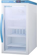 Accucold 3 Cu.Ft. Vaccine Refrigerator, White - ARG3PV | Counter Height, Medical Refigerator, Glass Door, Automatic Defrost, Digital Thermostat.