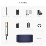 Airwrap Multi-Styler Complete Long Diffuse for Curly and Coily Hair by Dyson – 9 Piece Set, Aluminum, Complete Diffuse for Curly to Coily Hair - Nickel / Copper, Model 453646-01