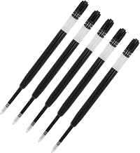 Westcott Gel Pen Refills Black Pack of 5 | G2 Gel Pen Refills M 0.7 mm in 5 Refill Pack | Compatible with ISO Standard G2 | Quick-Drying Black Ink | E-733497 00
