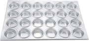 Winco AMF-24 24-Cup Non-stick Muffin and Cupcake Pan, Aluminum - Set of 6