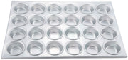 AMF-24 24-Cup Non-stick Muffin and Cupcake Pan by Winco – Aluminum, Black,Silver, Pack of 6, Model AMF-24-6