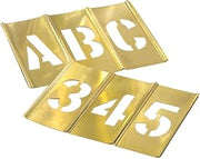 CH Hanson 10073 3" Brass Letters & Numbers Set 45 pc