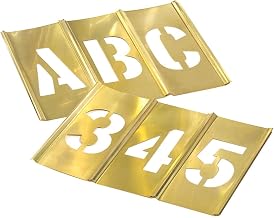 CH Hanson 10073 3" Brass Letters & Numbers Set 45 pc