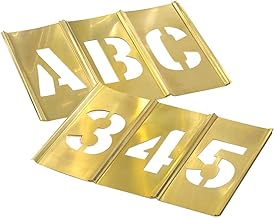 CH Hanson 10148 1" Brass Letters & Numbers Set 92 pc