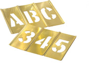 4" Brass Letters & Numbers Set 45 pc by CH Hanson – One Size, Brass, Multi, Model 10074