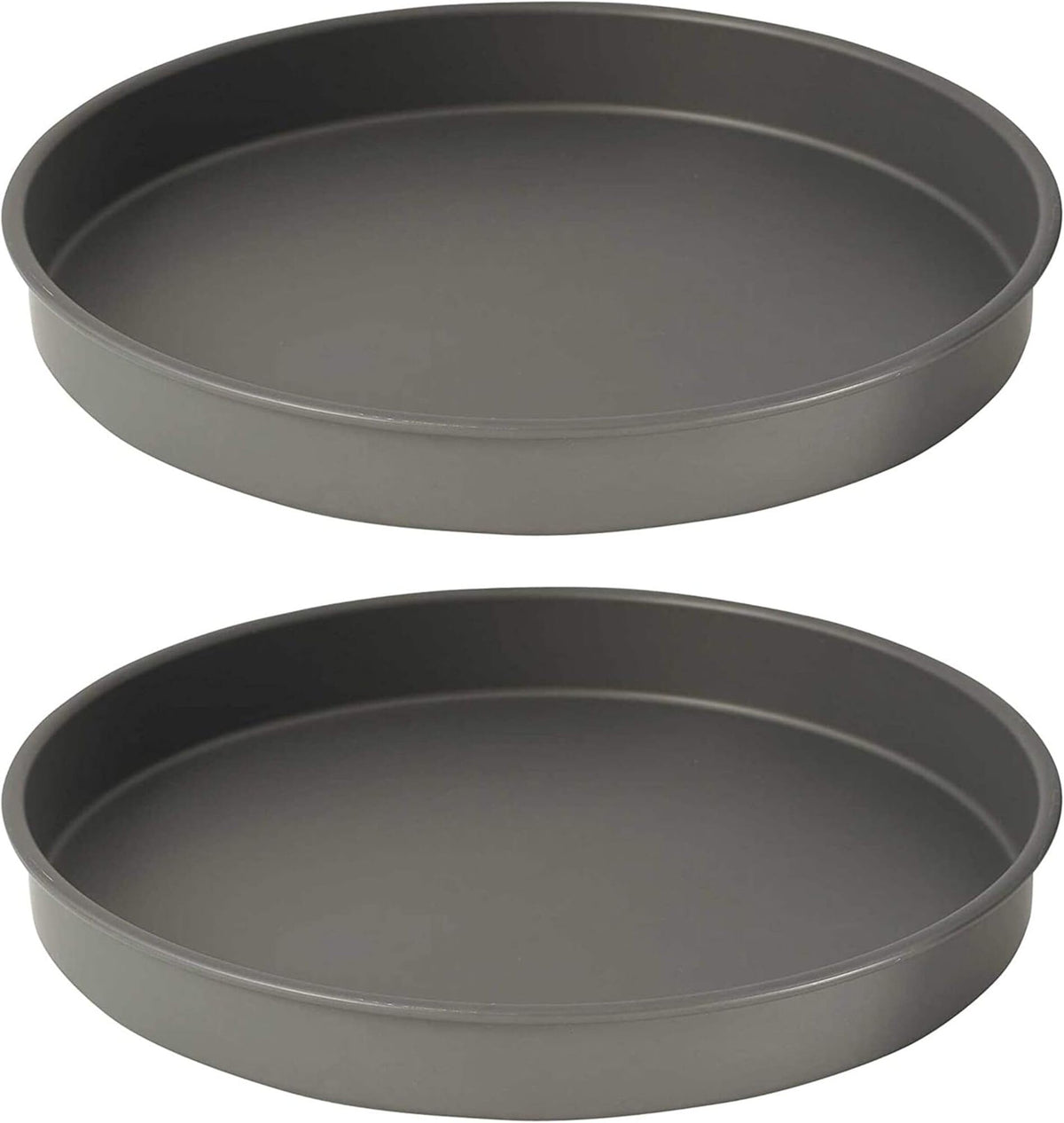 HAC-162 Round Cake Pan by Winco – 16.0 inches, Aluminum, Black, Pack of 2