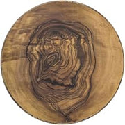 American Metalcraft Round Faux Olive Wood Melamine Serving Board - 13 3/4"Dia x 1 1/4"H