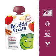Buddy Fruits Apple & Cinnamon / 3.2 Ounce (Pack of 18) / 18 Applesauce