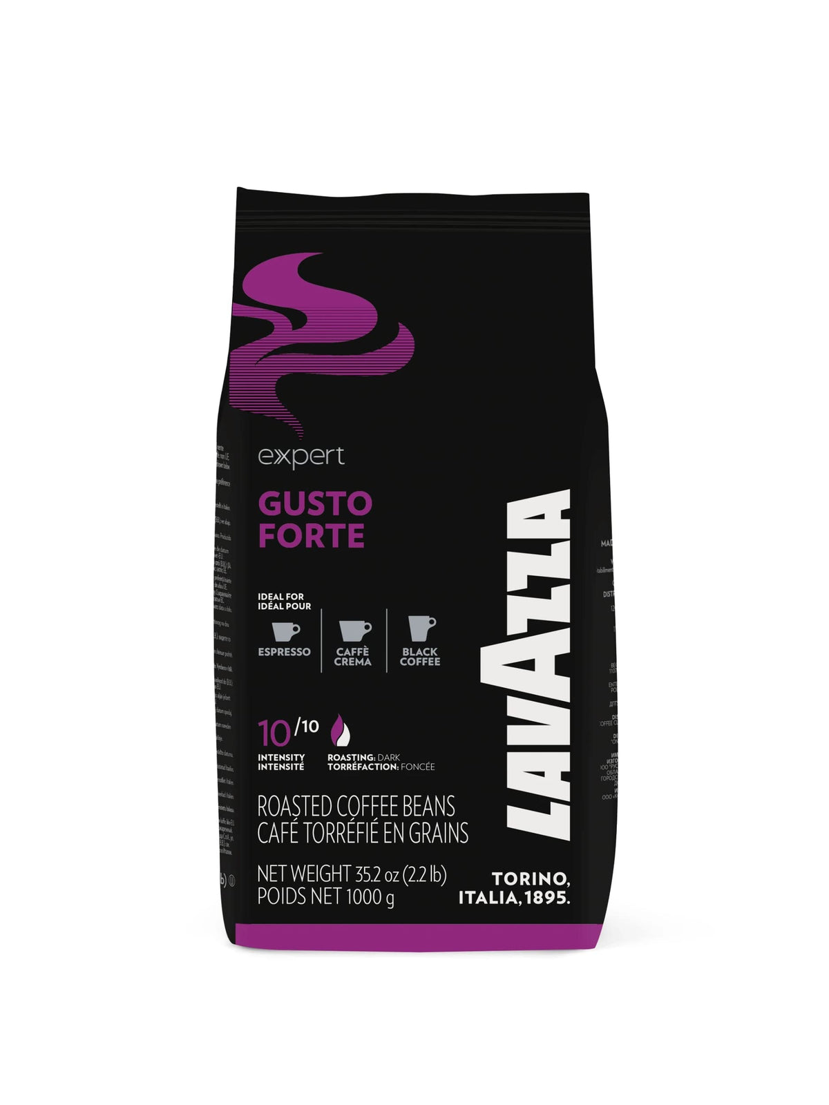 Gusto Forte Espresso Beans 2.2 lbs by Lavazza – 35.27 Ounce (Pack of 1), Model BOA-ACB-YRP