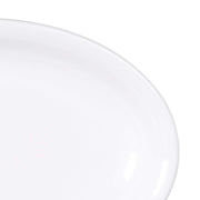 15" x 10" White Oval Heavy-Duty Melamine Plastic Serving Platter by Elite Global Solutions – 15" x 10", 2.5 quarts, Melamine, White, Model M1510OV-NW