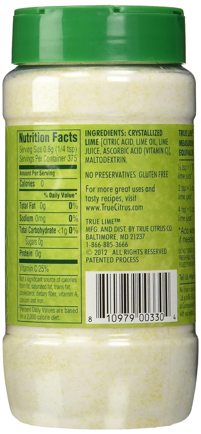 True Lime 10.6oz Shakers 2 pk by True Citrus – 10.6 Ounce (Pack of 2), lime, Model GBS-0330-2
