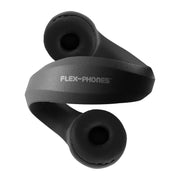 Kid's Flex-Phones TRRS Headset with Gooseneck Microphone by HamiltonBuhl – Foam, Electronics, Steel, Black, Model HECKFX2BLK