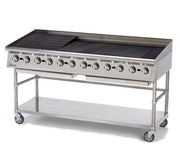 Ultra-Max 72" Lava Rock Gas Char-Broiler by STAR MFG – Cast Iron, Model 8072CB