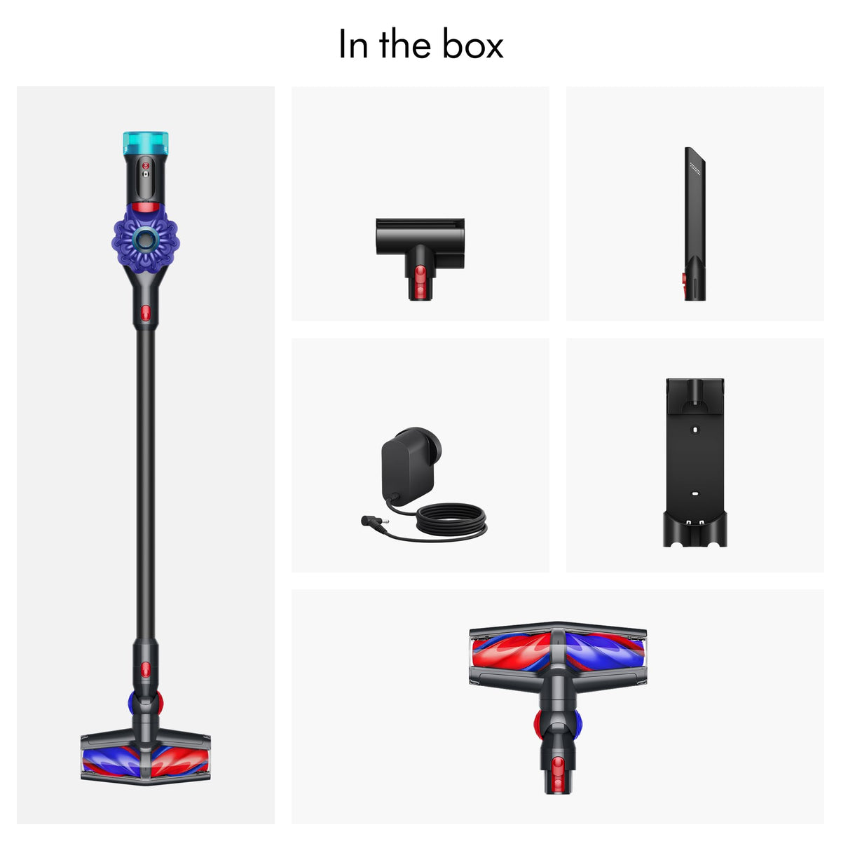 V10 Konical Cordless Vacuum by Dyson – 0.14 gallons, Black/Blue, Model 626416-01
