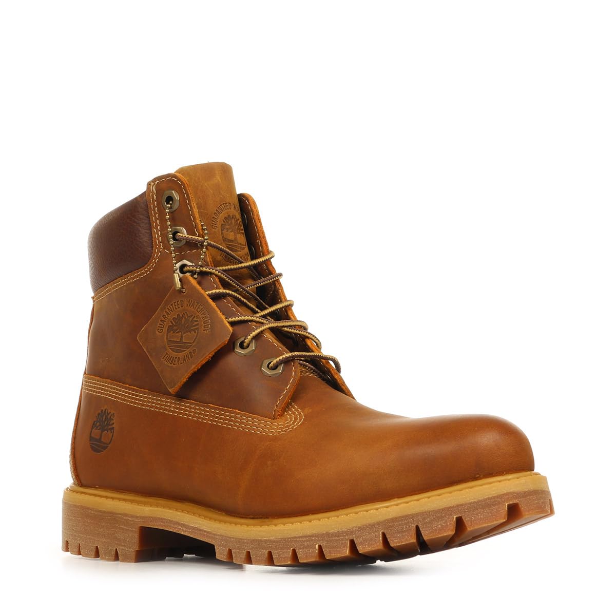 Men's Premium 6 Inch Lace Up Waterproof Boot by Timberland – 7, Leather, Medium Brown Nubuck