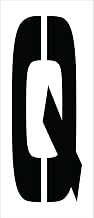 NMC National Marker Corp. PMC24-Q Stencil, Letter Q, 24 Inch