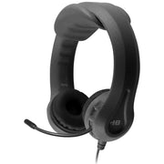 Kid's Flex-Phones TRRS Headset with Gooseneck Microphone by HamiltonBuhl – Foam, Electronics, Steel, Black, Model HECKFX2BLK