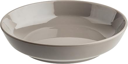 Tablecraft Flynn Collection™ 24 Oz.Round Serving Bowl, Mocha Glossy, 7.5" x 7.5" x 1.5", Melamine, Durable Lightweight Display Plate for Appetizers, Desserts, Small Portions, Modern Presentation