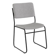 Flash Furniture Gray Fabric/Black Frame / Set of 1 / Contemporary Stacking Chairs