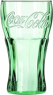 Libbey Coca-Cola 16-3/4-Ounce Glass Tumblers, Georgia Green, Set of 12