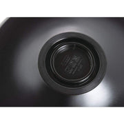 Black Melamine Platter with Light Wood Interior - 13" Dia by HUBERT – Large, Melamine, Black, Model H0287-BLACK