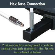 Checkers Hitch Mount / Black / For Any Size Pole Hitch Mounts