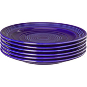 Home Concentrix Dinner Plate by Tuxton – Medium, Ceramic, Blue, Model THCCA104-6B