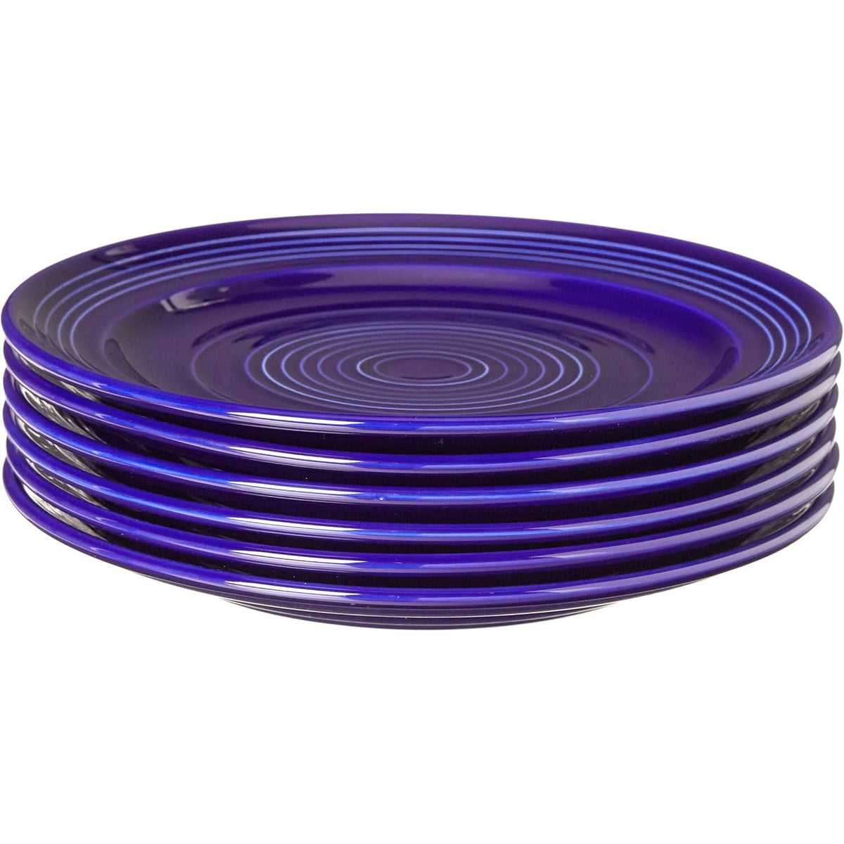 Home Concentrix Dinner Plate by Tuxton – Medium, Ceramic, Blue, Model THCCA104-6B
