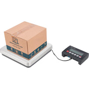 Digital Compact Bench Scale by Global Industrial – Carbon Steel/Plastic/Stainless Steel, Silver, Model OP-MSS165