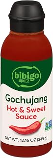 bibigo Hot & Sweet Sauce, Gochujang, Non GMO, 12.16 Ounces (Pack of 6)