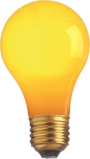 Satco S4983 40 Watt A19 Incandescent Light Bulb, Ceramic Yellow