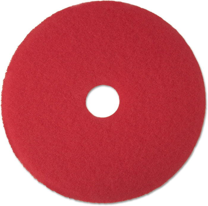 3M RED Buffer PAD 5100, 19 in, 5/CASE (50048011083945)