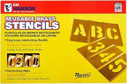 CH Hanson 10015 5" Numbers Stencil Set 15 pc