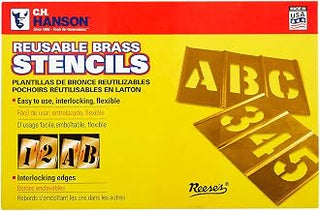 CH Hanson 10015 5" Numbers Stencil Set 15 pc